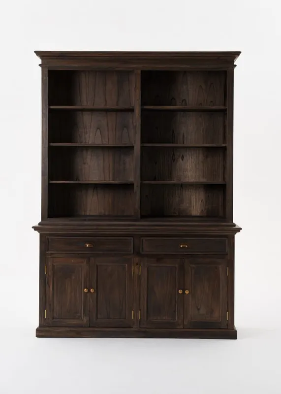 Warranty Included Hutch Bookcase Unit By Novasolo - BCA599BW