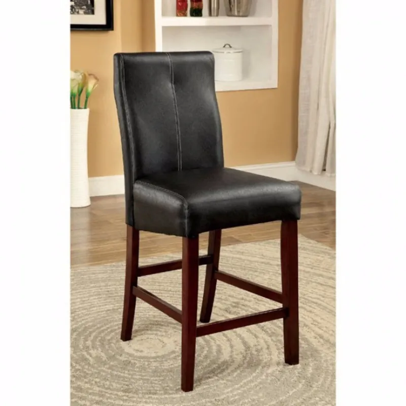 Buy Today Bonneville Ii Contemporary Counter Height Chair, Black, Set Of 2 By Be