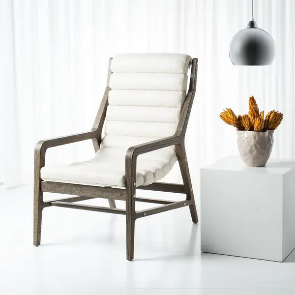 Safavieh Delaney Channel Tufted Chair Buy Today