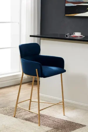 Safavieh Charlize Velvet Counter Stool High Quality