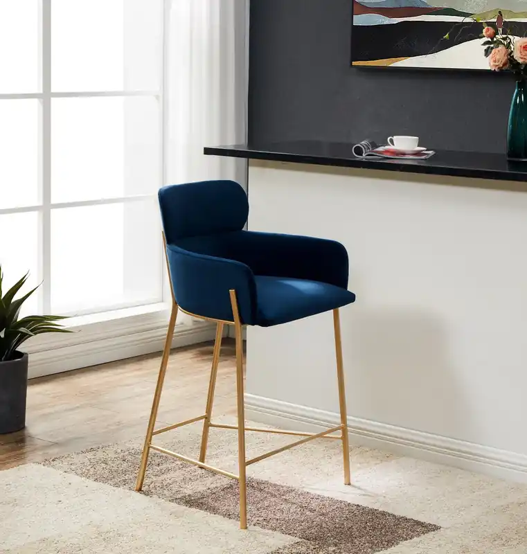 Safavieh Charlize Velvet Counter Stool High Quality