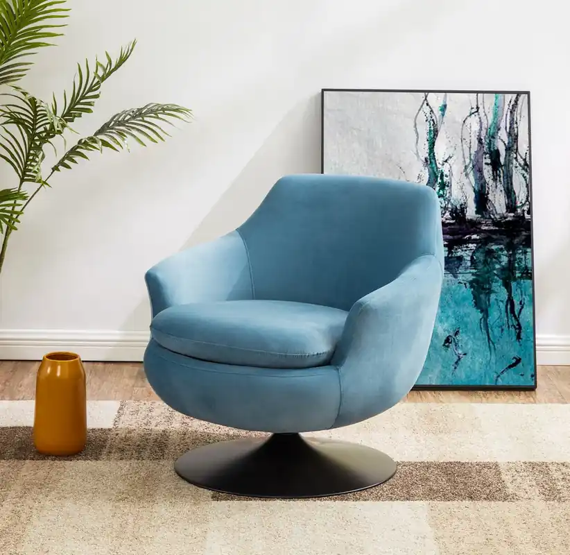 Safavieh Citrine Velvet Swivel Chair Save Now