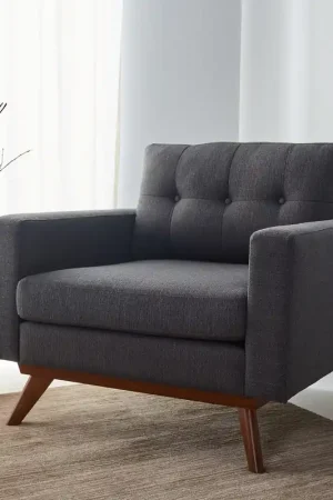 Safavieh Gneiss Modern Linen Arm Chair Viral