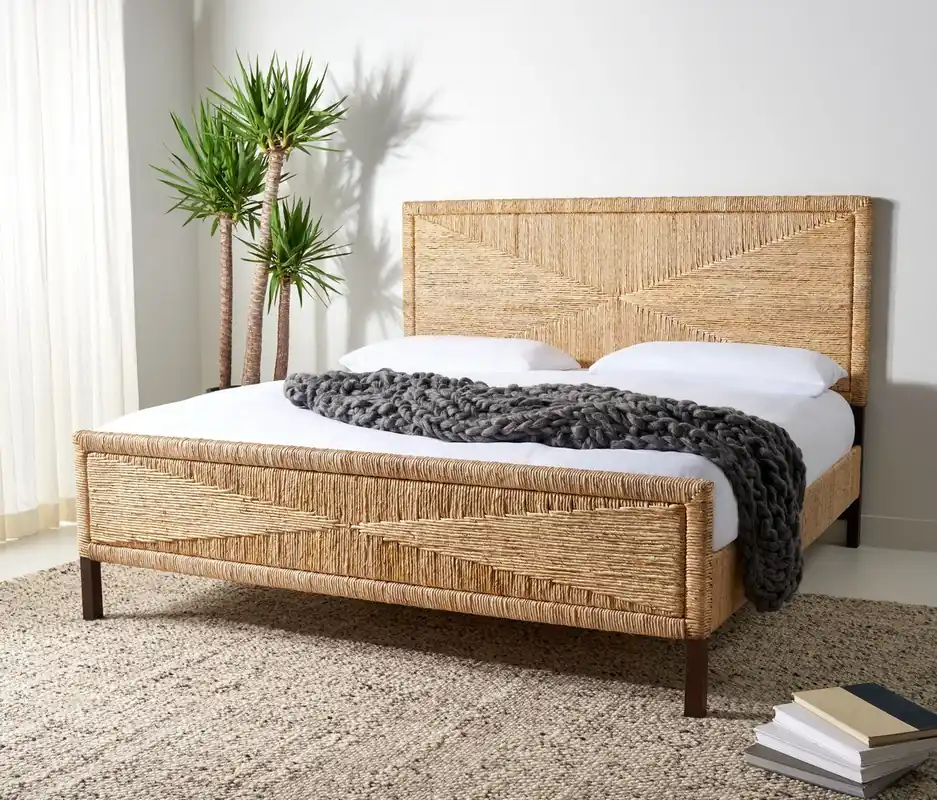 Safavieh Willa Woven Banana Stem Bed Exclusive