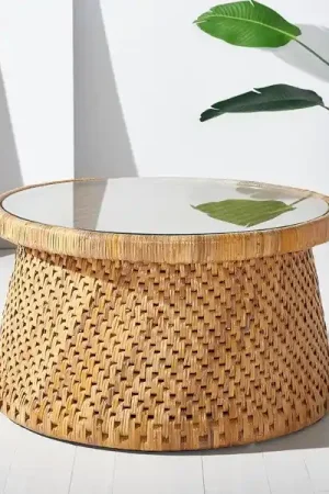 Safavieh Lianne Rattan Rd Coffee Table Grab Now