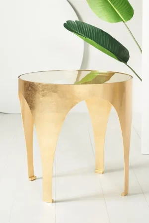 Safavieh Lillia Gold Leaf Accent Table Best Choice