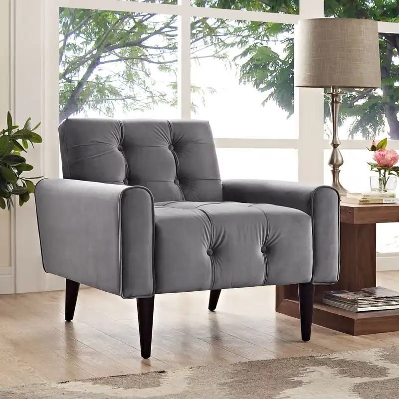 Grab Now Delve Performance Velvet Armchair By Modway - EEI-2326