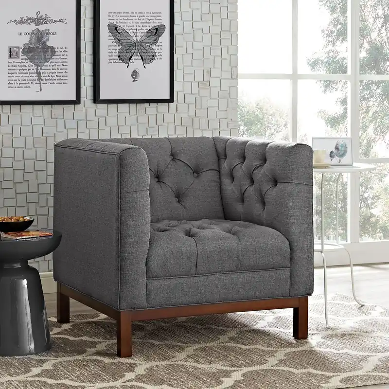 Panache Upholstered Fabric Armchair By Modway - EEI-1801 Affordable