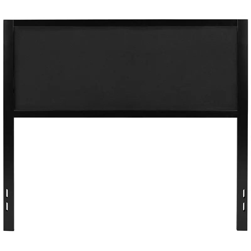 Melbourne Metal Upholstered Full Size Headboard In Black Fabric By Flash Furniture - Black Trending