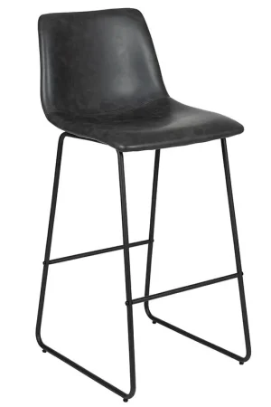 30 Inch Leathersoft Bar Height Barstools In Gray, Set Of 2 By Flash Furniture - Gray Editor’s Pick