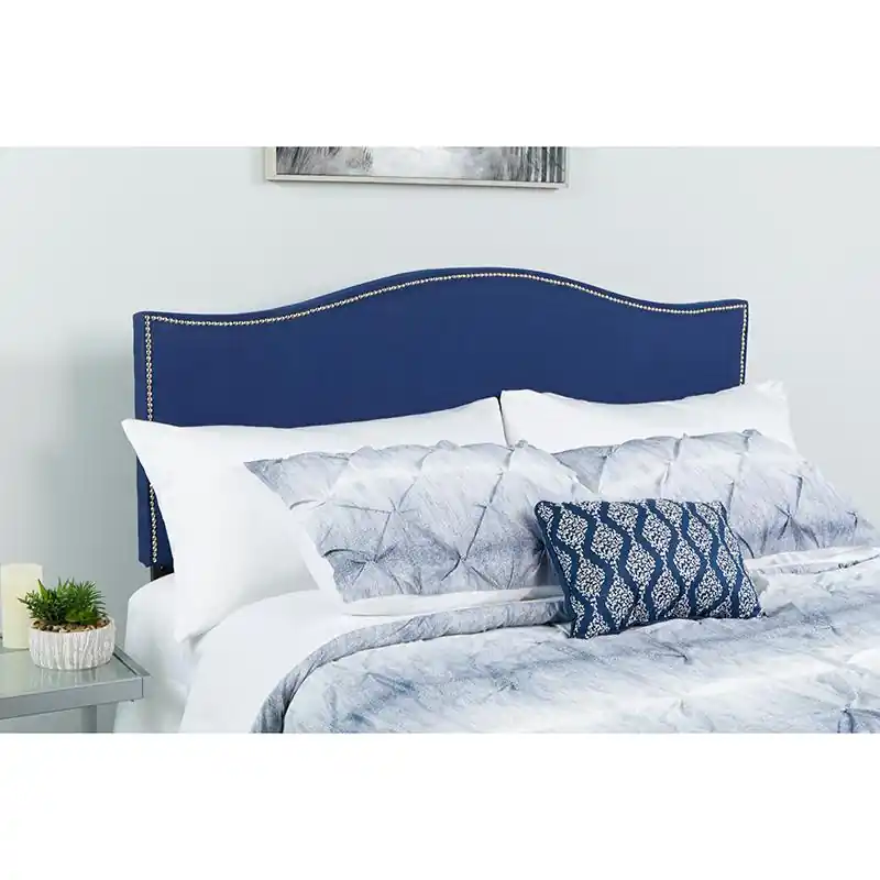 Factory Price Cambridge Tufted Upholstered Queen Size Headboard In Navy Fabric By Flash Furniture - Navy