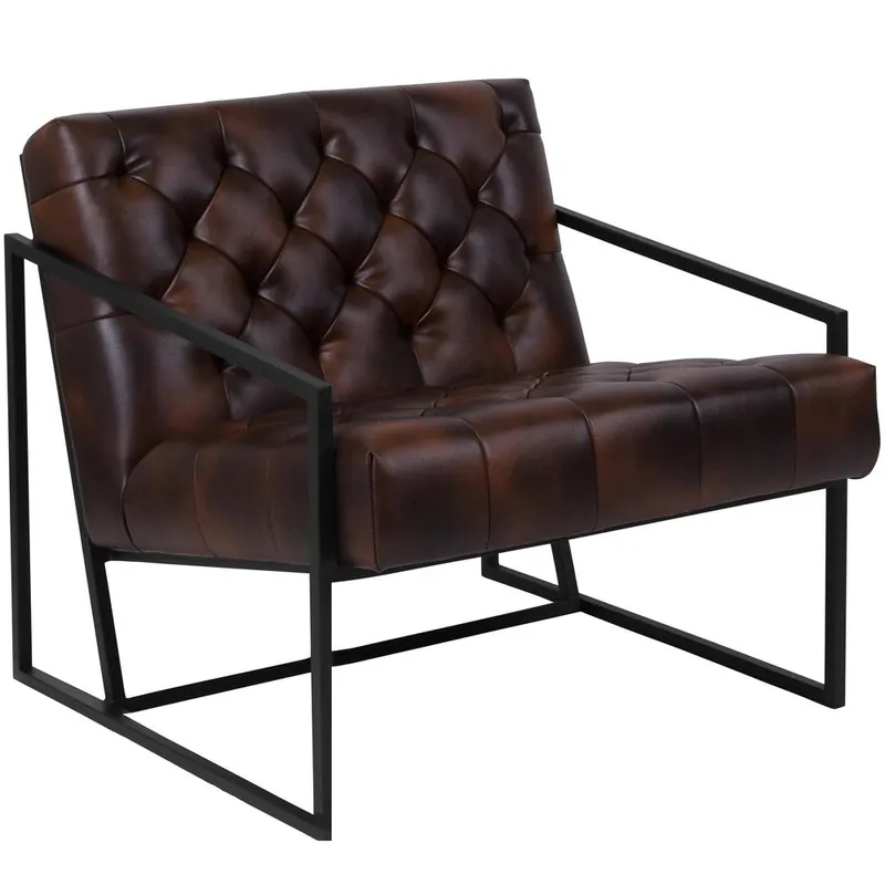 Wholesale Hercules Madison Series Bomber Jacket Leathersoft Tufted Lounge Chair By Flash Furniture - Bomber Jacket