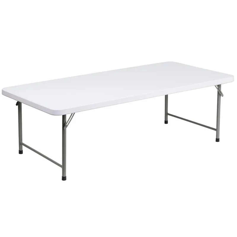 4.93-Foot Kid'S Granite White Plastic Folding Table By Flash Furniture - Granite White No Minimum Order