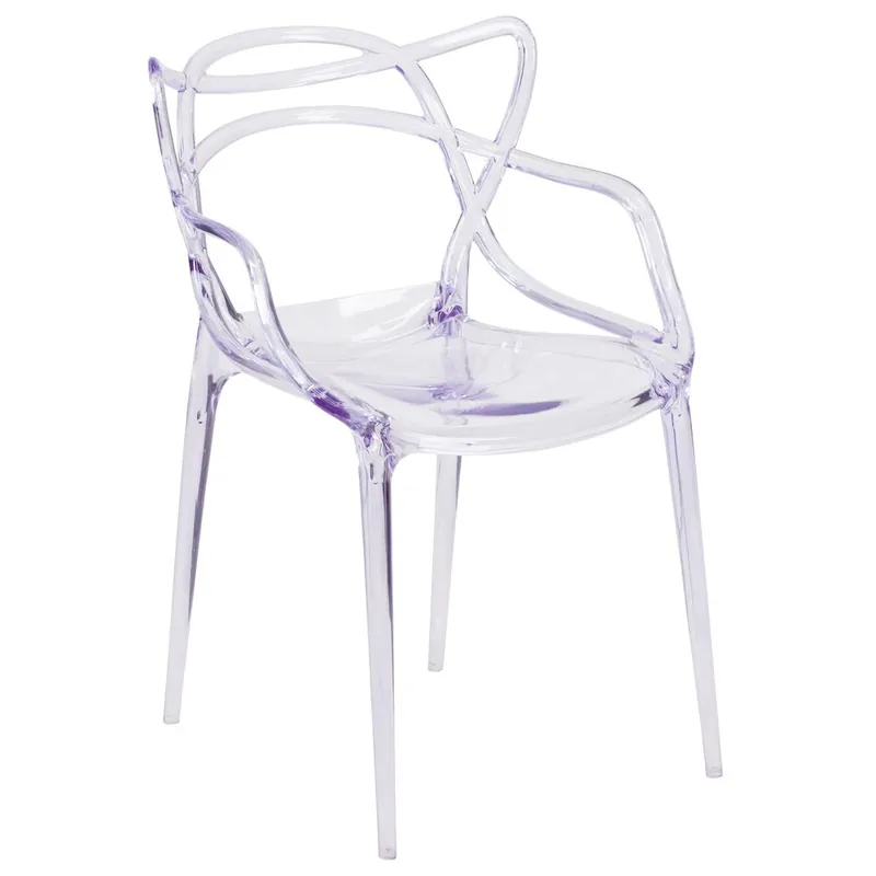 Don’t Miss Out Nesting Series Transparent Stacking Side Chair By Flash Furniture - Clear