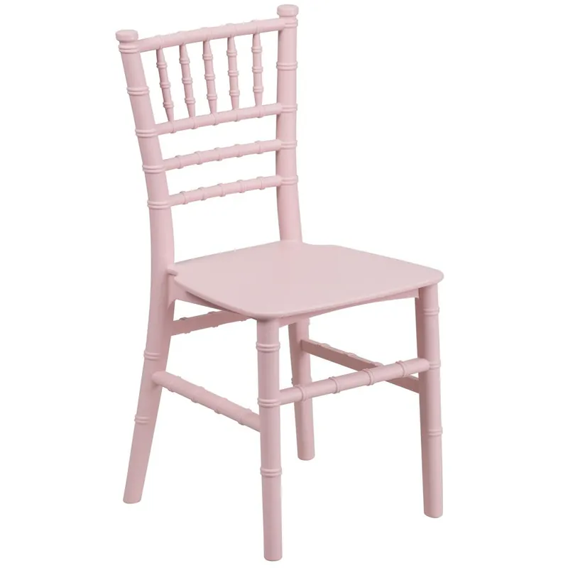 Authentic Kids Pink Resin Chiavari Chair By Flash Furniture - Pink