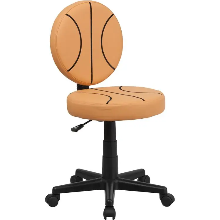 Basketball Swivel Task Office Chair By Flash Furniture - Black and Orange Cheap