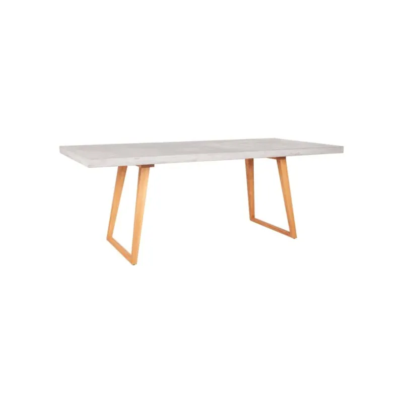 Cohen Concrete Top Outdoor Dining Table, Gray by Jeffan Limited Time