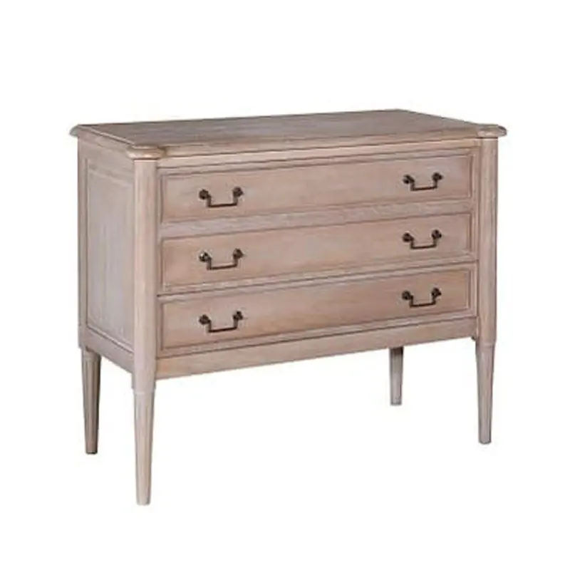 Amelia Mango Wood 2 Drawer Chest, Satin/Vintage White by Jeffan Price Cut