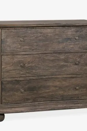 Joan 3 Drawer Dresser, Dark Brown by Jeffan Bargain