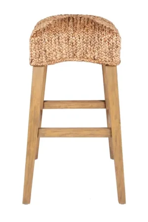 Quinn Driftwood/Waterhyacinth Bar Stool (K/D), Natural Set of 2 by Jef Flash Sale