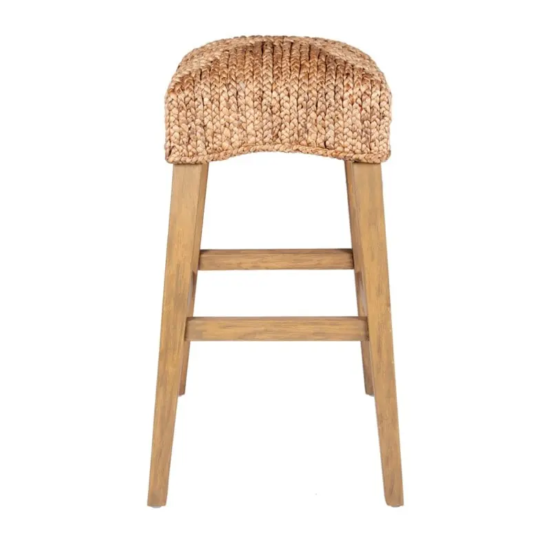 Quinn Driftwood/Waterhyacinth Bar Stool (K/D), Natural Set of 2 by Jef Flash Sale
