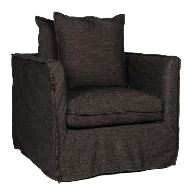 Amelia Polyester Slipcovered Swivel Chair by Jeffan Buy Online