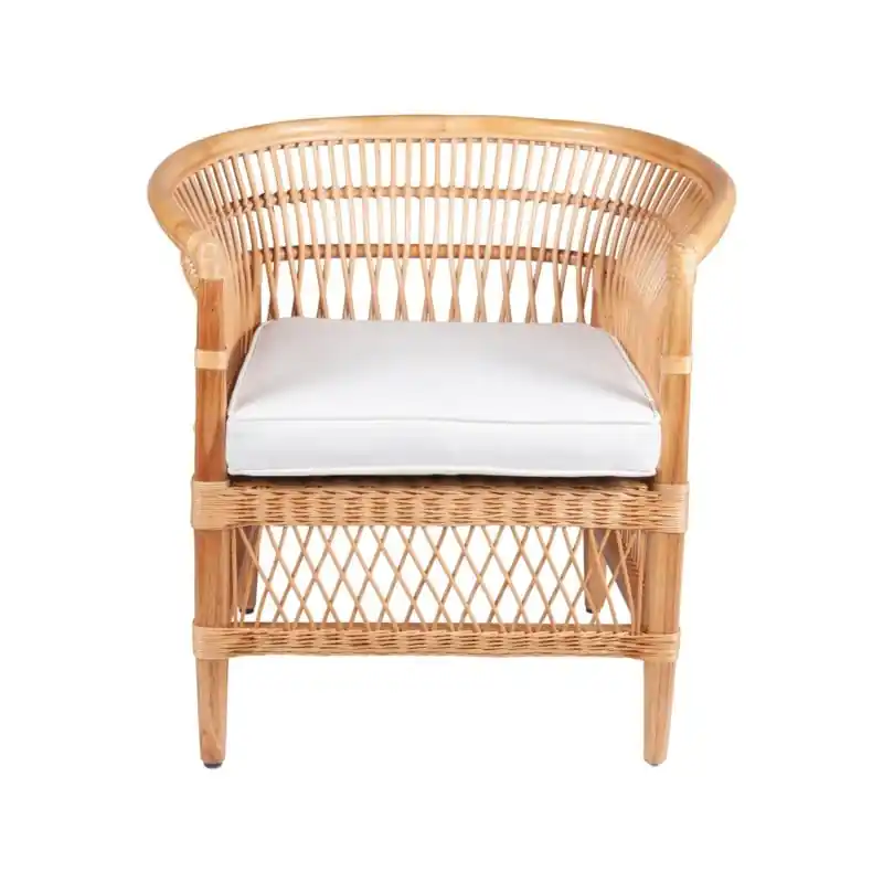 Free Delivery Maia Rattan/Mindi Wood Occasional Chair by Jeffan
