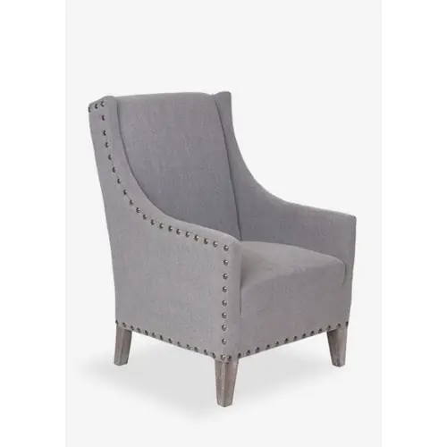 Harvard- Slight Winged Back Tailored Club Chair With Nail head Accents Buy Today