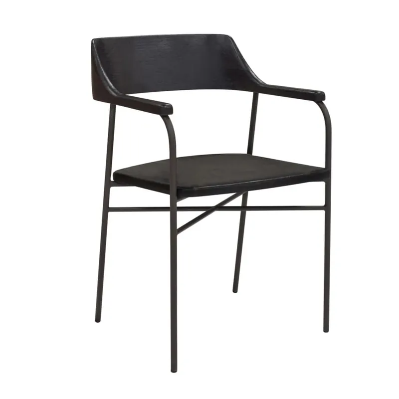 Zephyr Iron-Mango Dining Arm Chair, Bronze Set of 2 by Jeffan Top Rated