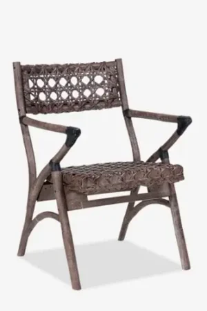 Sale Sahara Rattan Arm Chair - Grey Wash by Jeffan