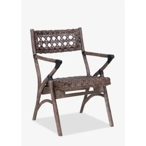 Sale Sahara Rattan Arm Chair - Grey Wash by Jeffan