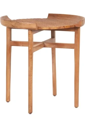 Gracie Cane Accent Table, Mango by Jeffan Popular