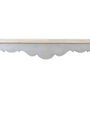 Burgundy Mindi Wood Console with Reclaimed Teak Top by Jeffan Big Sale