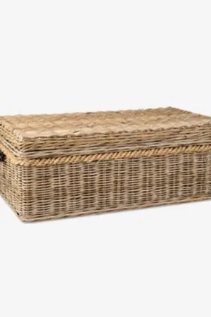 Weekend Sale Sabrina Rattan Basket Coffee Table W/Storage by Jeffan