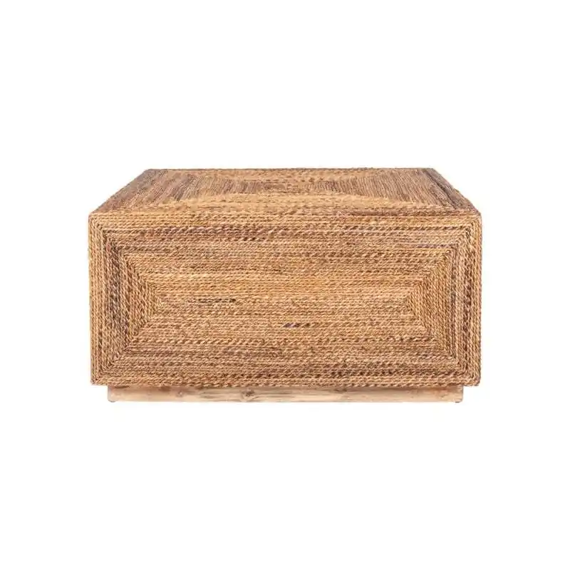 Soren Braided Seagrass Coffee Table, Natural by Jeffan Grab Now
