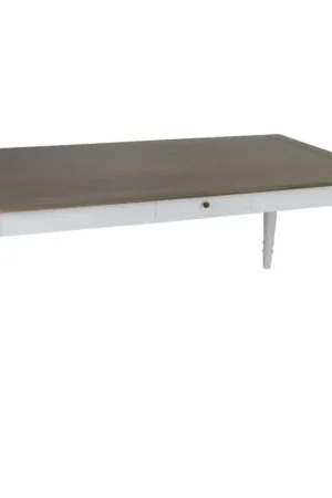 Exclusive Offer Simone Mahogany Wood Dining Table-White by Jeffan