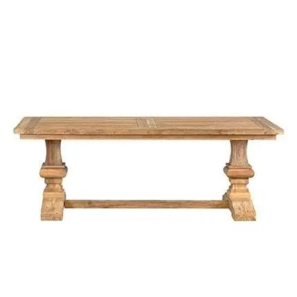 Special Discount Concord Trestle Base Dining Table with Recycled Teakwood by Jeffan