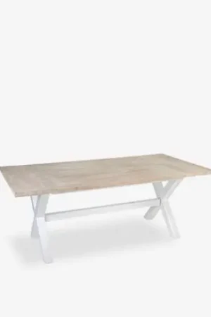Mega Sale Townson Solid Mango Wood Dining Table w/ Cross Base by Jeffan