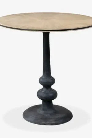 Latest Perry Mindi Wood Accent Table Natural & Black by Jeffan