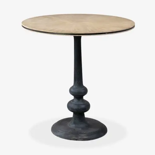 Latest Perry Mindi Wood Accent Table Natural & Black by Jeffan