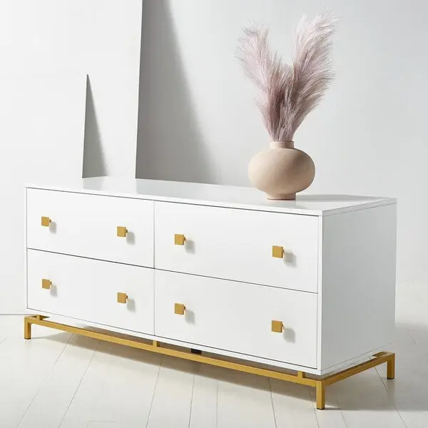 Safavieh Claudette 4 Drawer Dresser - White Latest