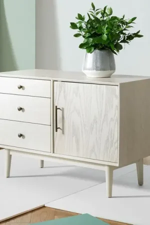 Safavieh Elissa Mid-Century Sm Media - White Washed Direct From Factory