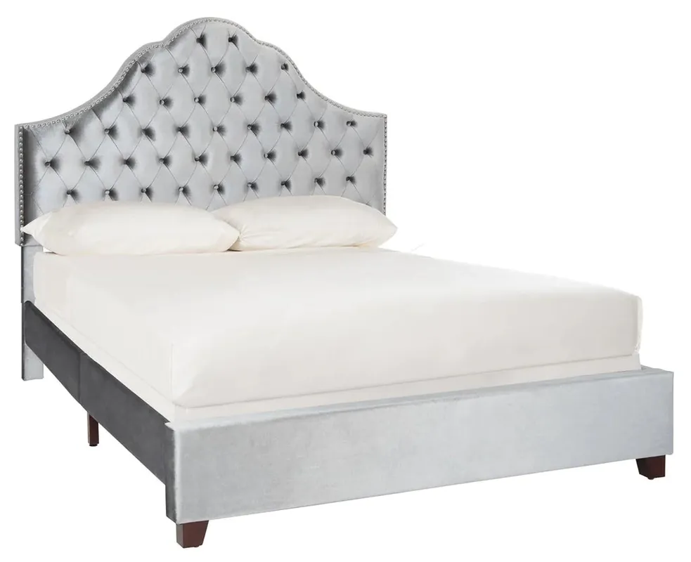 Safavieh Beckham Bed Full Size - Light Grey Bargain