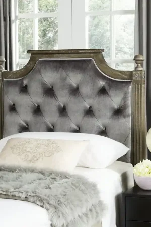 Safavieh Rustic Headboard Twin Size - Grey No Minimum Order
