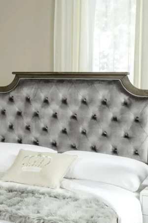 Safavieh Rustic Headboard Full Size - Grey Free Returns