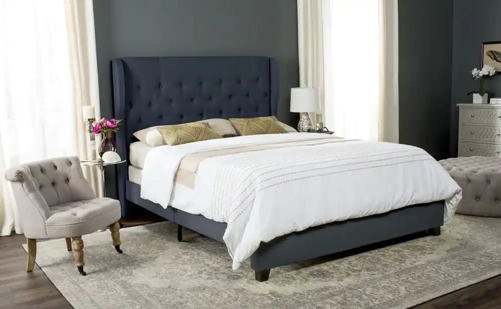 Order Now Safavieh Blanchett Bed Full Size - Navy