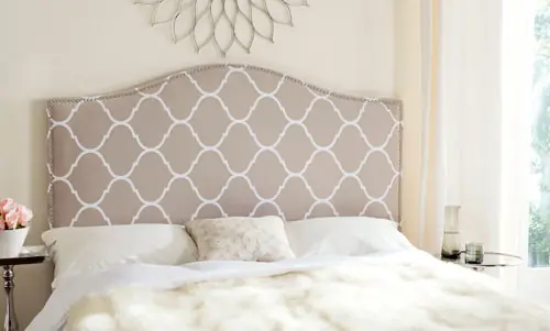 Safavieh Connie Queen Headboard Queen Size - Pearl Grey Latest