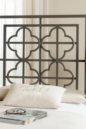 Safavieh Lucinda Headboard Twin Size - Gunmetal New Arrival