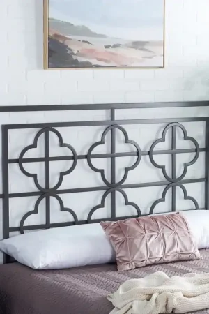 Safavieh Lucinda Headboard Full Size - Gunmetal High Quality