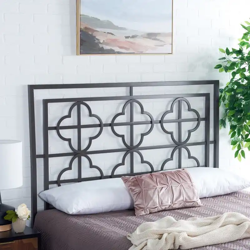 Safavieh Lucinda Headboard Full Size - Gunmetal High Quality